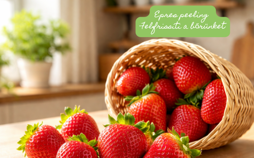 Bőrfrissítés természetesen – epres peeling kozmetikus ajánlásával